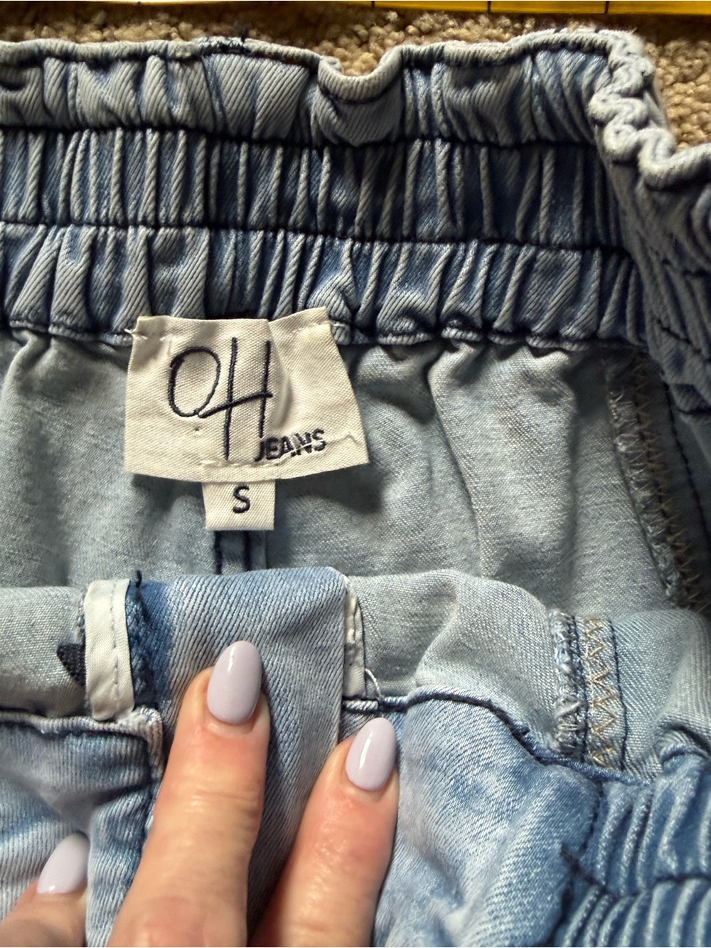 Oli & Hali Light Blue Cargo Track Pants - Picture 12 of 14